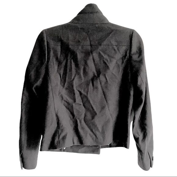 CLUB MONACO Cropped Wool Cashmere Fall Winter Jacket Blazer Black XS - Picture 9 of 12